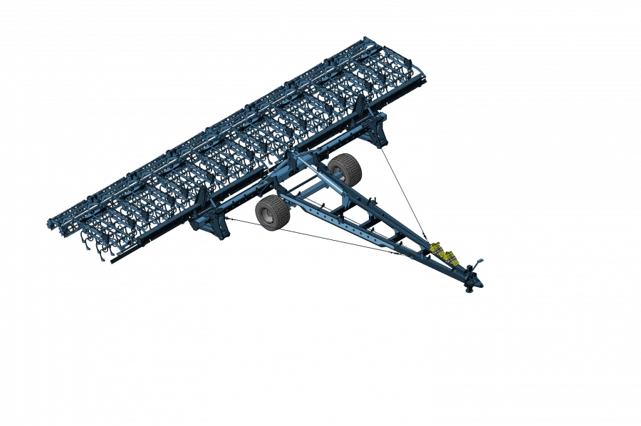 Semi-trailed cultivator KPP-12