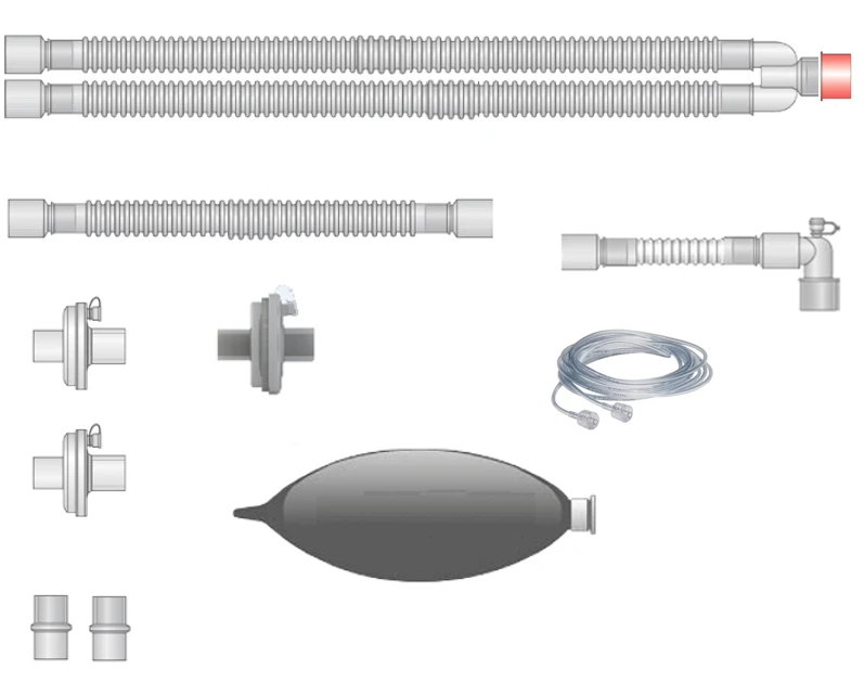 Respiratory devices for joint use with anaesthetic and resuscitation equipment, version: a
