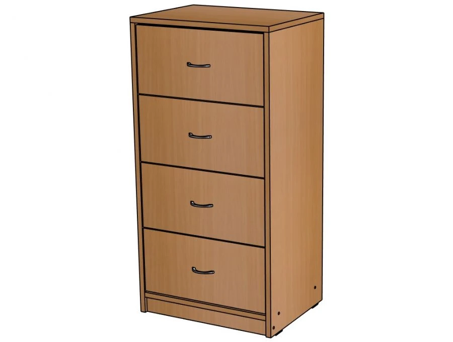 Shelving unit with drawers from the set ''Modular set''/ SZh15