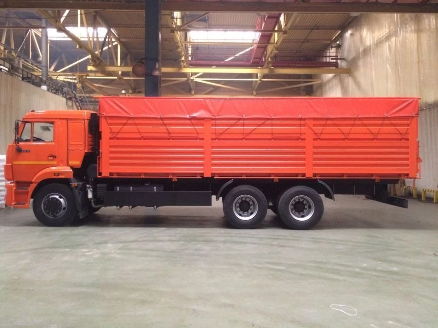 Special cargo truck without swing gate, without awning and curtain mechanism model 4589B9 on chassis KAMAZ: 43118-A5, 4311