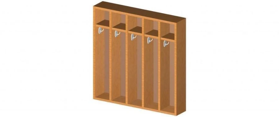 Floor cupboard for towels 10-section round, marking of "Yuginteriermebel" Ltd.