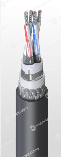 Control and monitoring cable, with tinned copper conductors and PVC plasticate insulation of reduced fire hazard of KUHVKVEz(d)