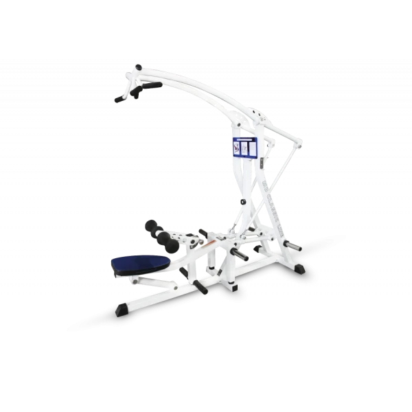 Vertical pull down with lever arm extension (free weights)