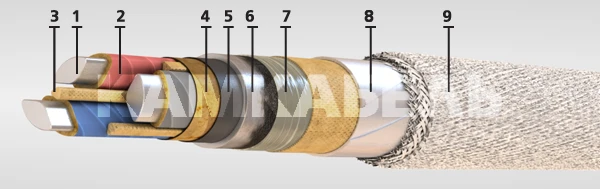 Power cable with aluminium core AABLSHNG-6 3?240
