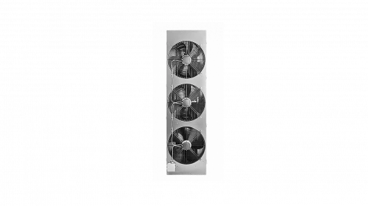 Stationary electric heat curtain with water heat exchanger, KALASHNIKOV trade mark, model KAC-AD5015W zink