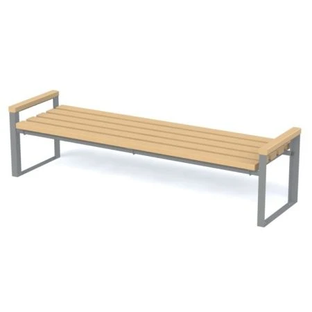 Collapsible park bench 2m without backrest