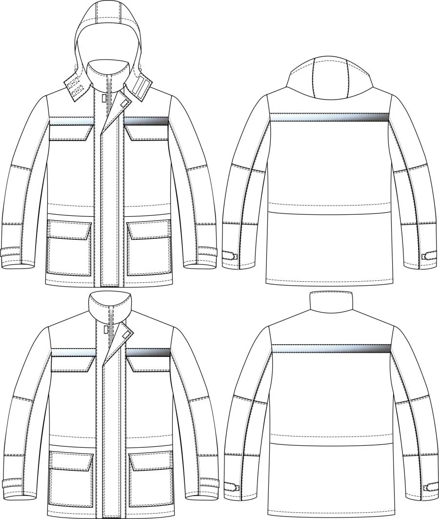 Men's jacket for protection against low temperatures
