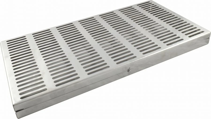 Perforated container with swivelling lid and lock KPrPK-"MEDICON".