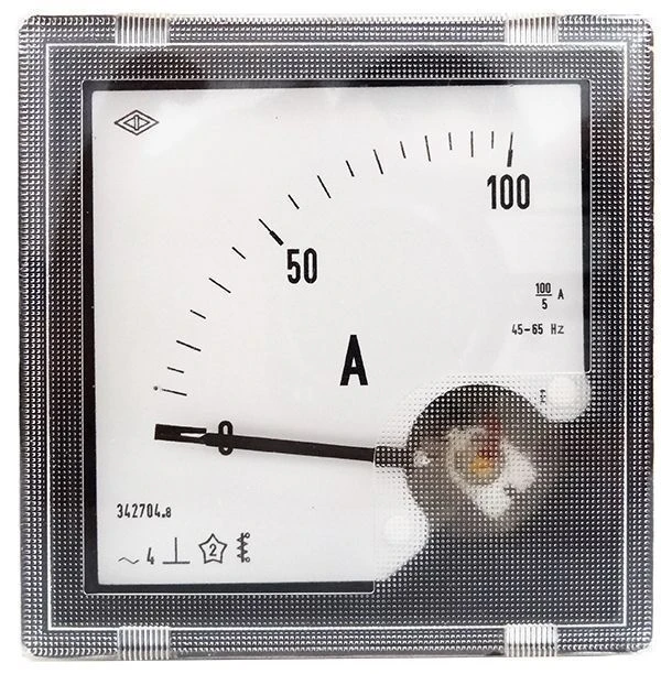 Panelboard microammeter, milliammeter, ammeter and voltmeter: version E42704.8