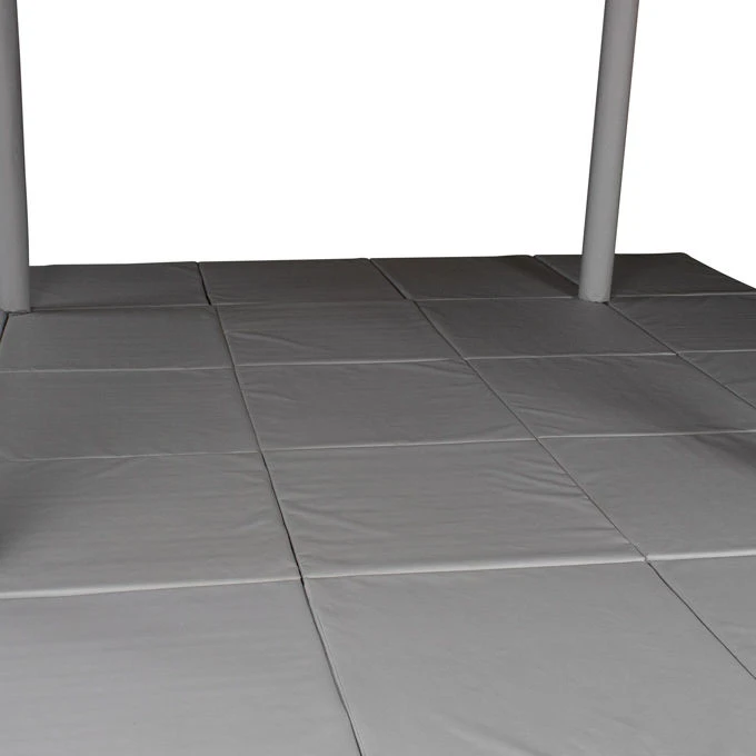 Article for the equipment of sensory-dynamic halls of the Sova Nanny trade mark: Floor protective covering of the inner perimete