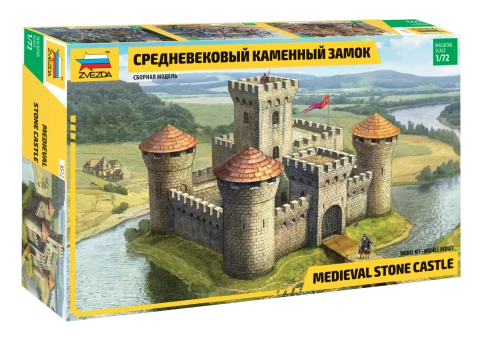 Assembled model Medieval castle