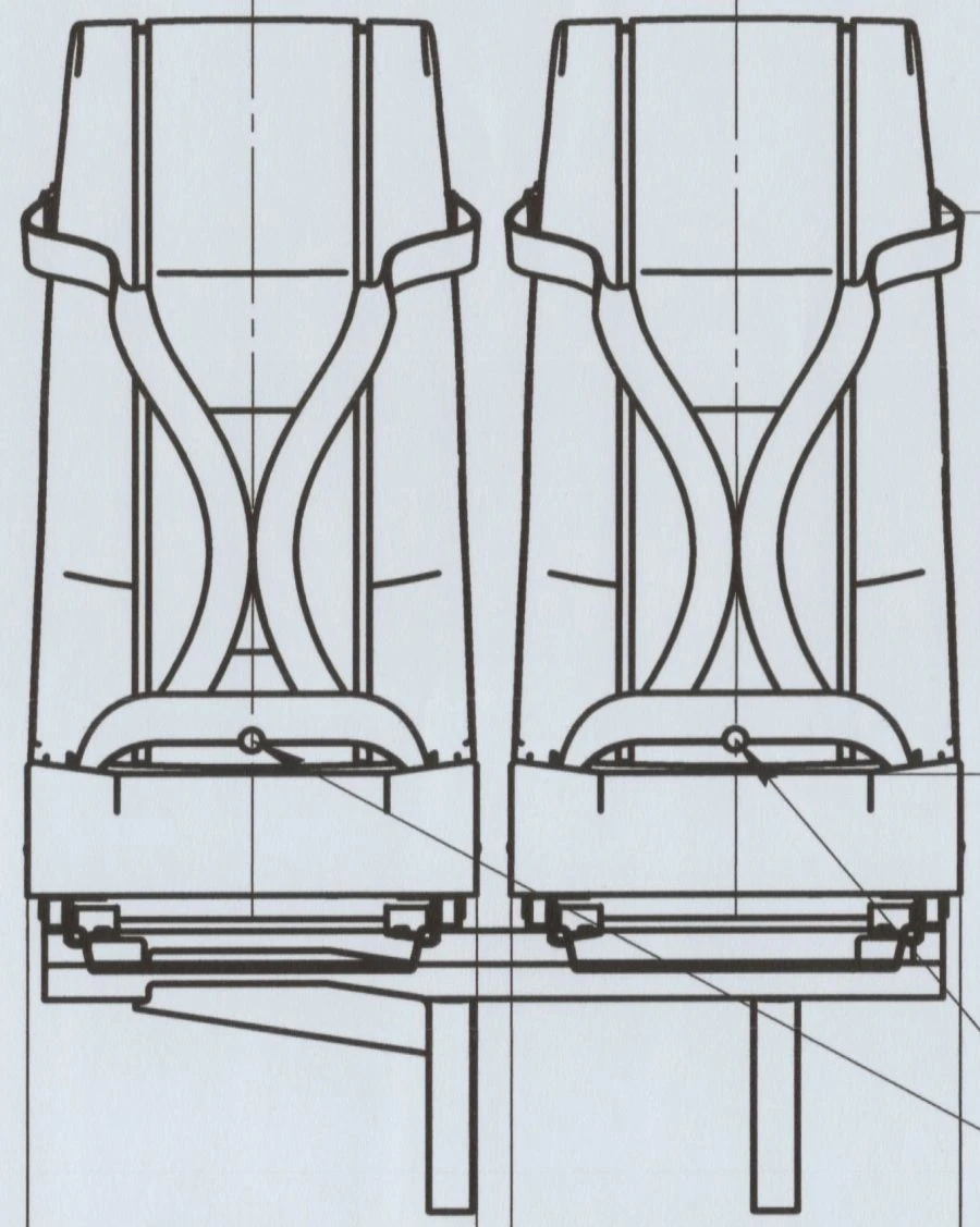 A66R33-6840010 Right-hand double seat