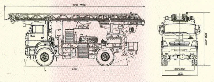 Fire fighting ladder AL-30