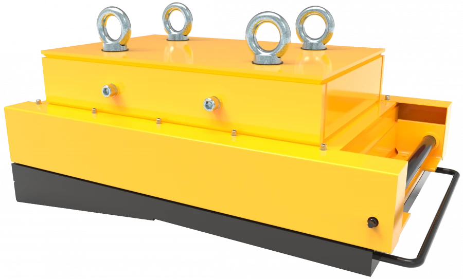 Iron separator suspended on permanent magnets DZhSh-100-Pr-U1