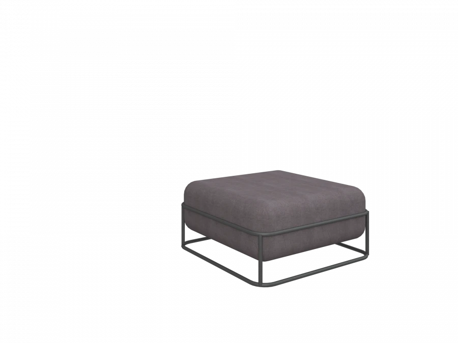 Pouffe on metal frame 2