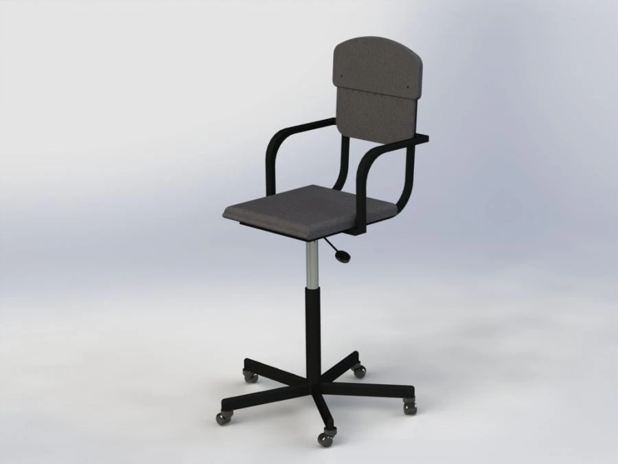 Chair with armrests