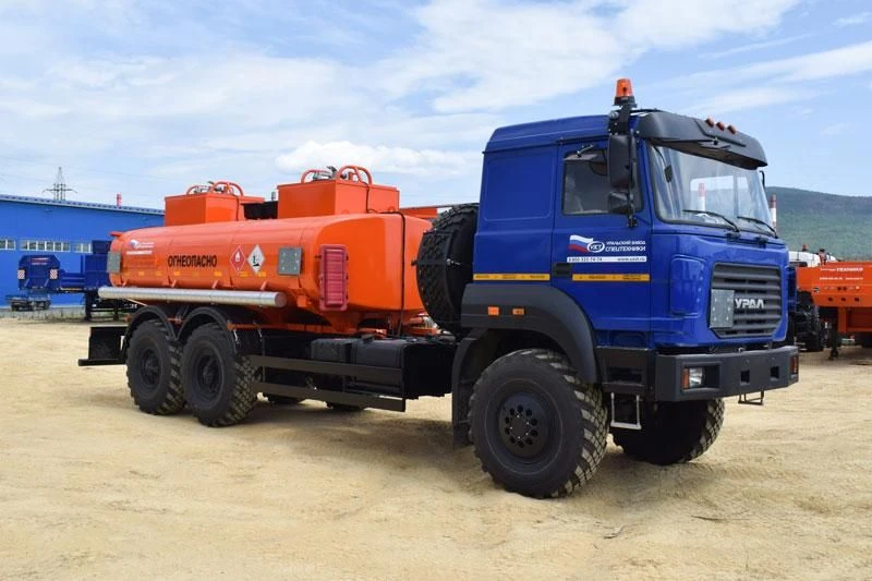 Tank truck, UZST brand, type UZST02, modification 6619A-20 on chassis Ural 4320-82