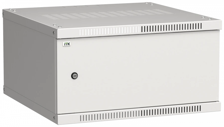 LWE3-06U66-MF ITK Cupboard LINEA WE 6U 600x600mm metal door metal grey