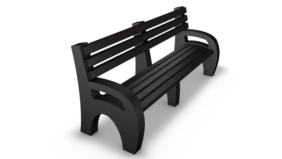 Sofa with armrests 2 m