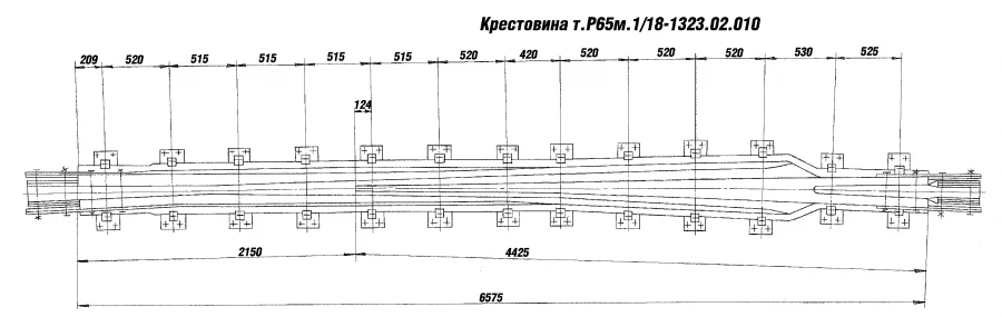 Cross member of P65 type of mark 1/18 of project 1323.02.010