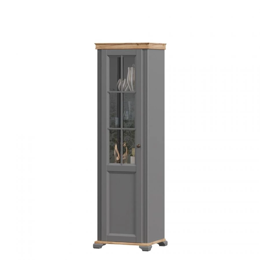 Amelie LD.642920.000 Single-leaf glass cabinet left (Onyx grey)
