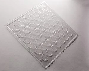 Polymer immunological single-use 42 well plate (transparent). Item No.: M-06/1