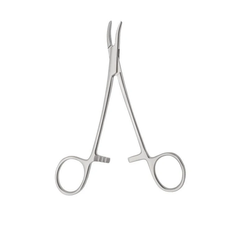 TZ-01-293-14,5 Neurosurgical styletising clamp, curved, 145 mm