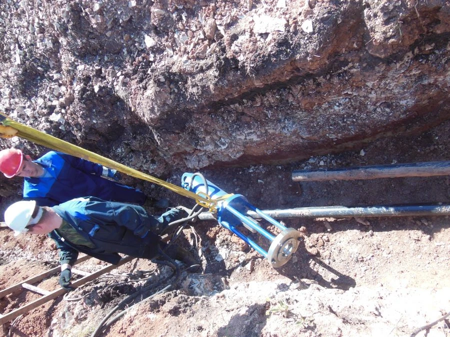 Installation for pipe end preparation