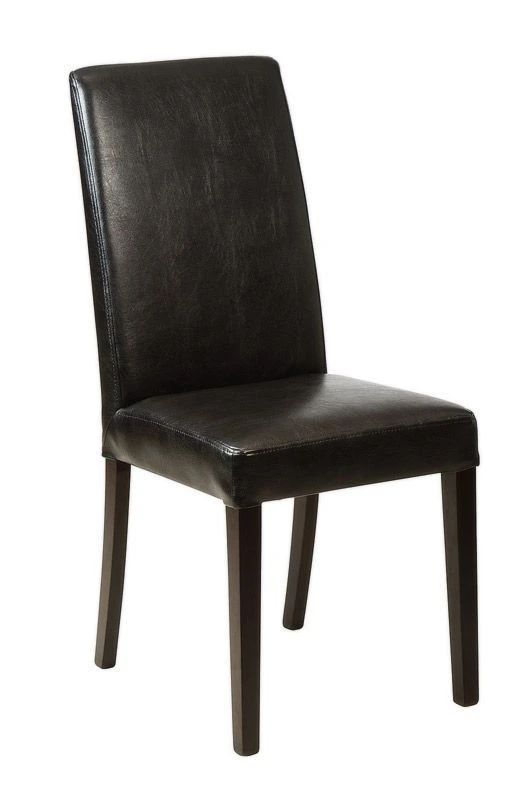 Upholstered chair on wooden frame
