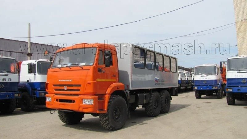 Special bus, UZST brand, type UZST08, modification 5861-28 on KAMAZ 43118-A5 chassis