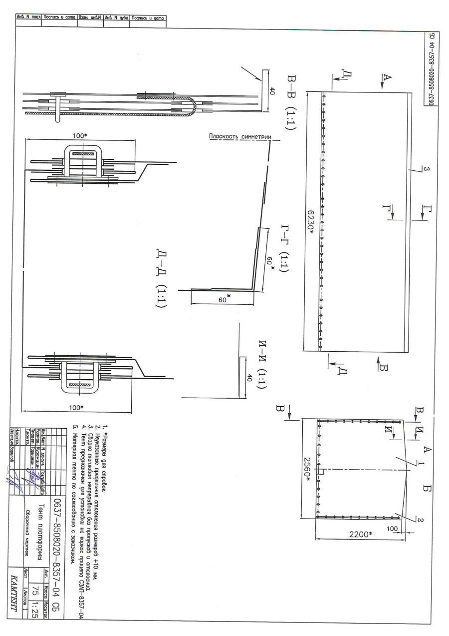 Awning of trailer SZAP-8357-04