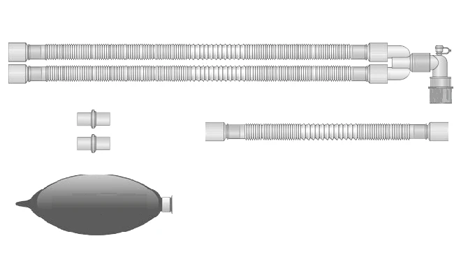 Respiratory devices for joint use with anaesthetic and resuscitation equipment, version: a