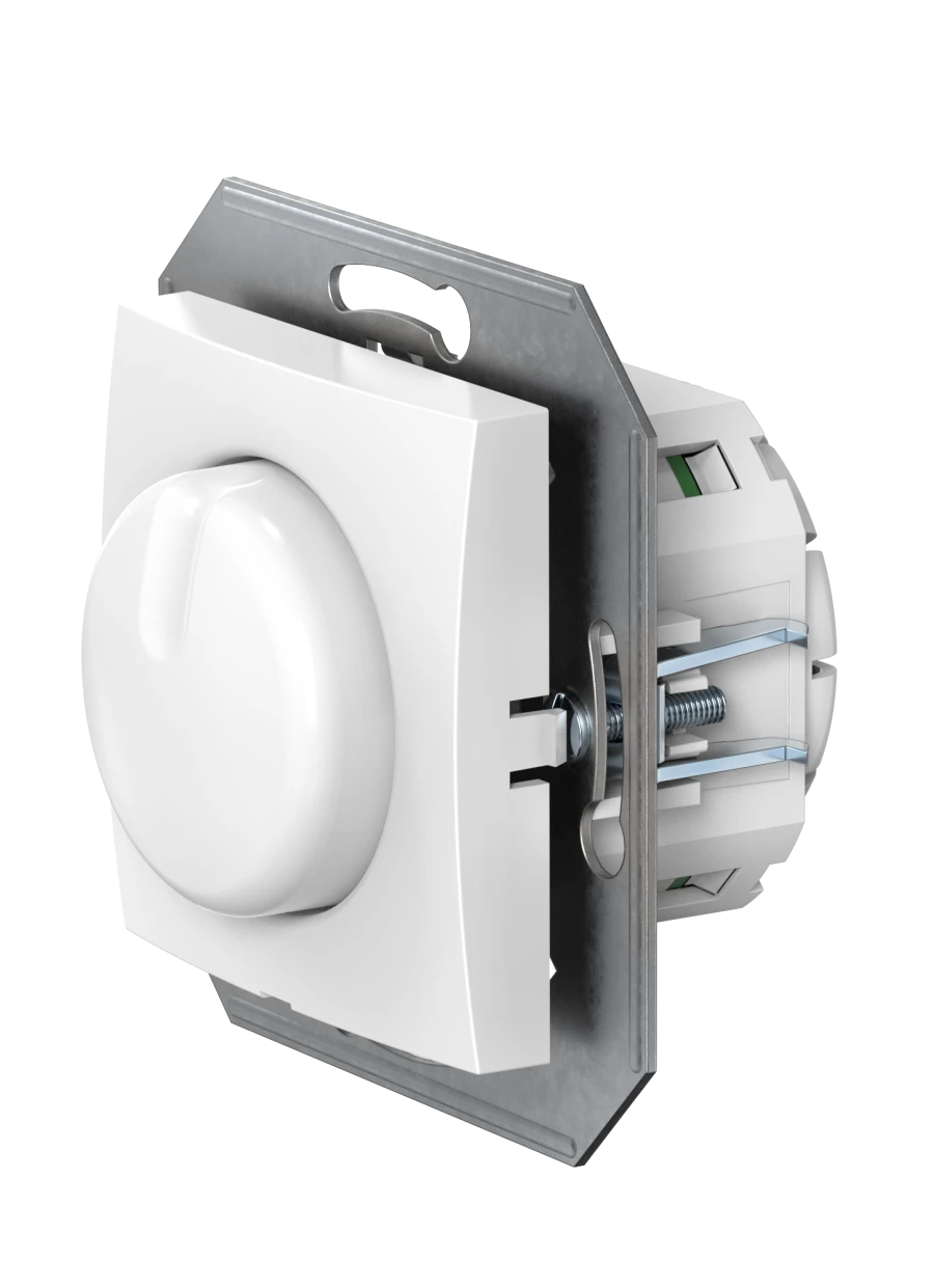 CADUCEUS ALING PRESTIGE 40-400VA, 230VAC, 50 Hz, white, art. no. 586572:CADUCEUS ALING PRESTIGE Flush-mounted dimmer switch 40-4