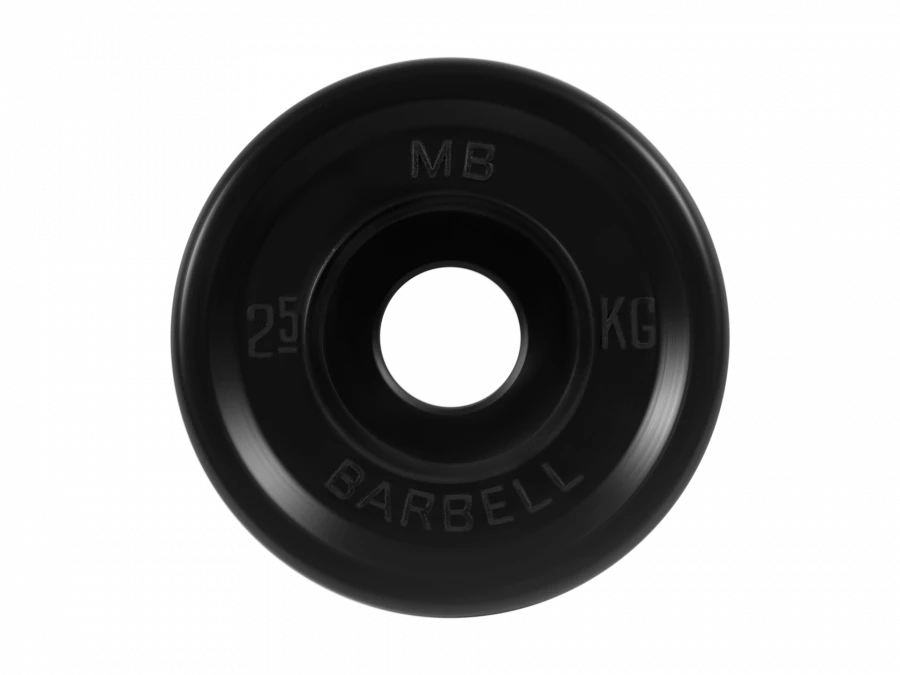MB-PltBE-2,5 Rubber disc "Euro-Classic", black, 51 mm, 2,5 kg