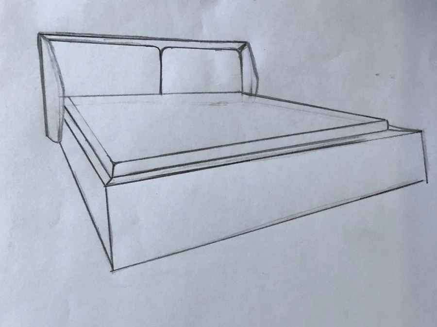 Double bed "Lounge" model