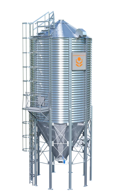 Metal silo with cone bottom (with vibrating activator) SKVA253-2-6,4-5-VAB-1250