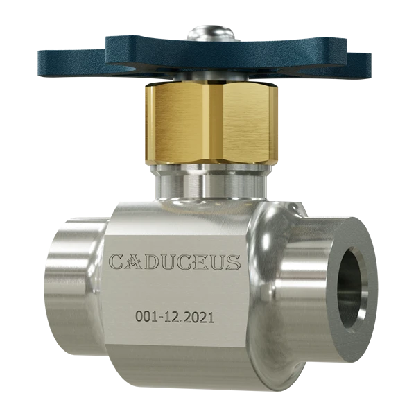 Shut-off needle valve CADUCEUS