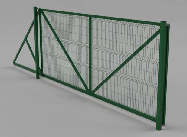 3D sliding gate URAL 150 Zn in PP