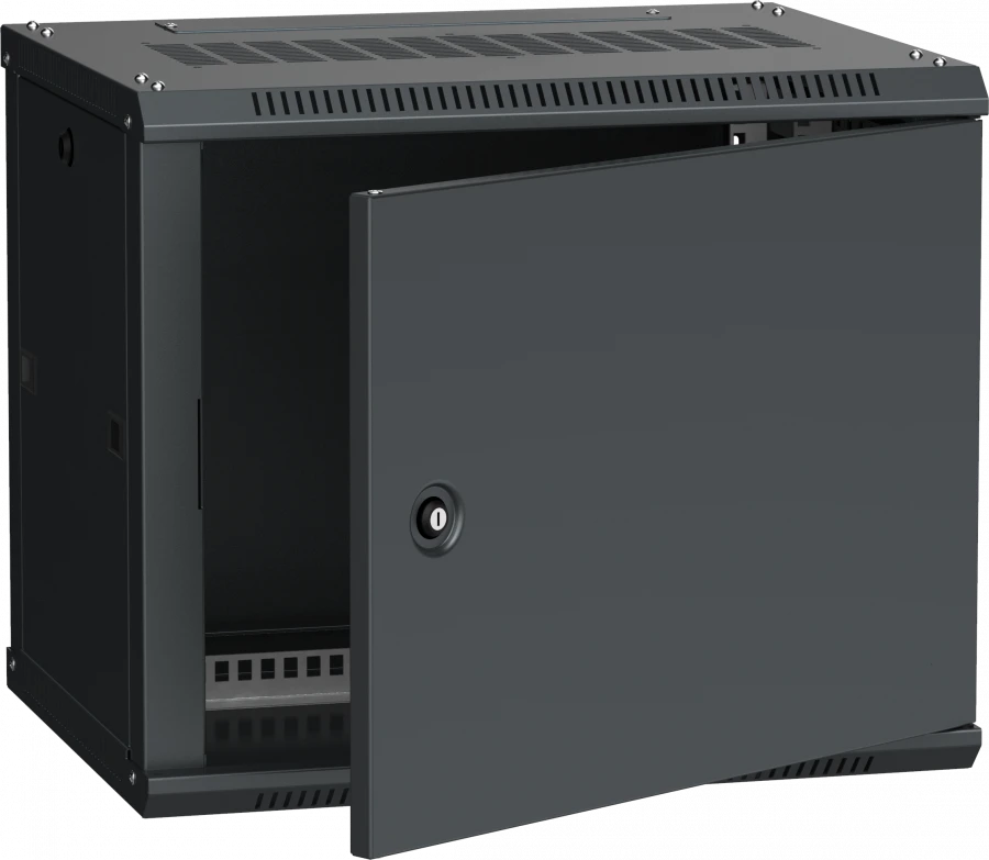 LWR5-09U64-MF ITK Cabinet LINEA W 9U 600x450 mm metal door, RAL9005