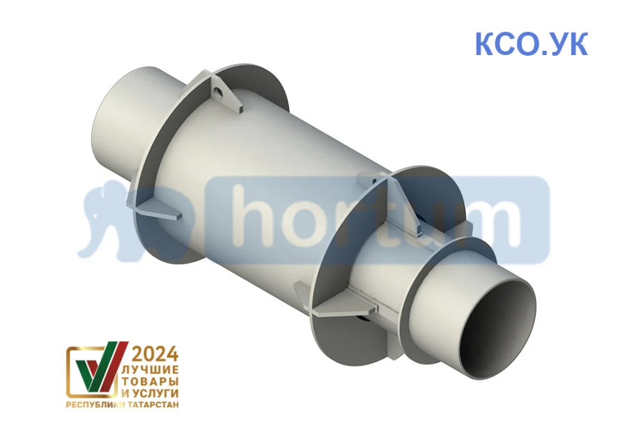 CSR.UK - axial bellows compensator with reinforced casing for welding with nominal pressure PN 25 Bar standard version.
