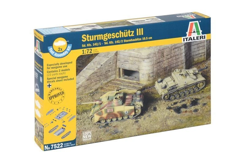Assembled model Sd.kFZ 142/1 STURMGESCH.Ill (2x fast)
