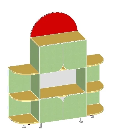 Children's wall "Mushroom Glade" small art.S.06.48