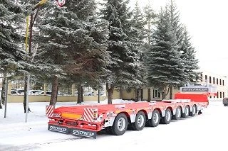 Semi-trailers high-frame seven-axle, com.nom. 9942H7 (modification c 9942H7-00 to 9942H7-10) on axles 9323313.00.000 made by Kom