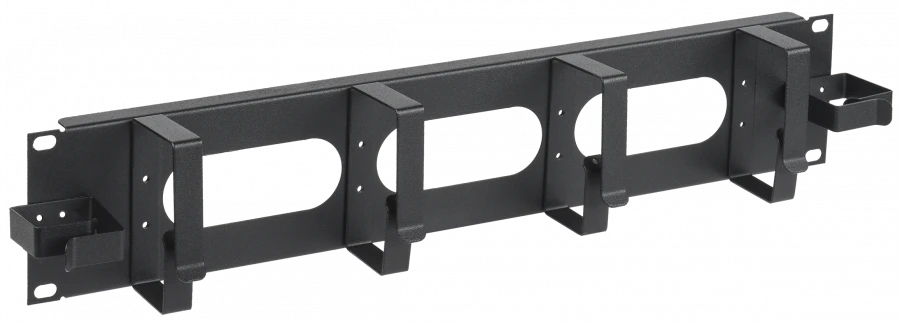 CO05-2M6R ITK Cable organiser 2U 2 lateral horizontal and 4 vertical rings, black