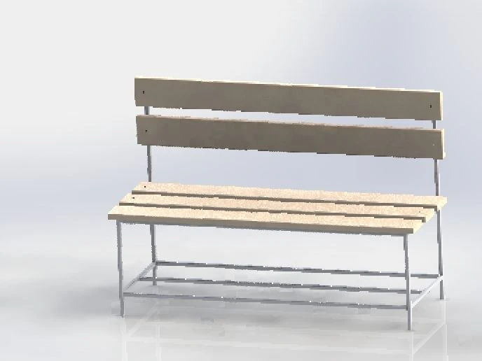 Locker room bench