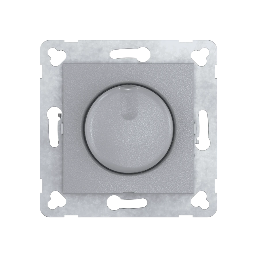 CADUCEUS ALING PRESTIGE Flush mounted dimmer switch LED 1-100W, 230V~, universal, silver,