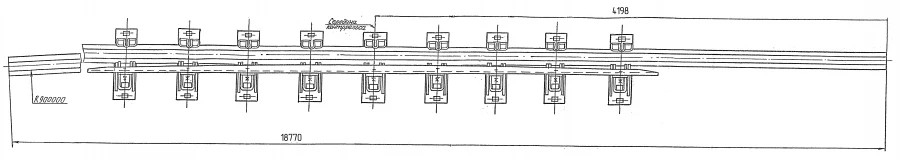 Cross rail with counter rail of project 2901.04.000-01