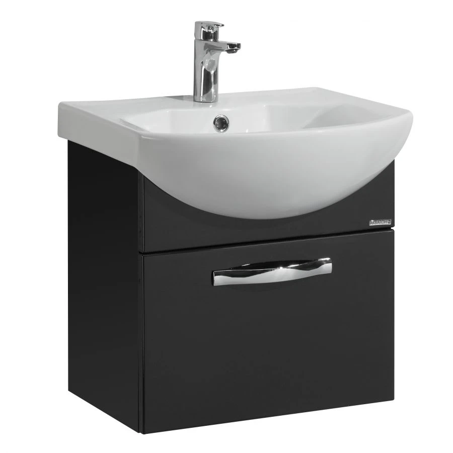 Cabinet under sink Aquaton Aria 50 suspended black gloss 1A140301AA9501.A140.3.01A.A95.0