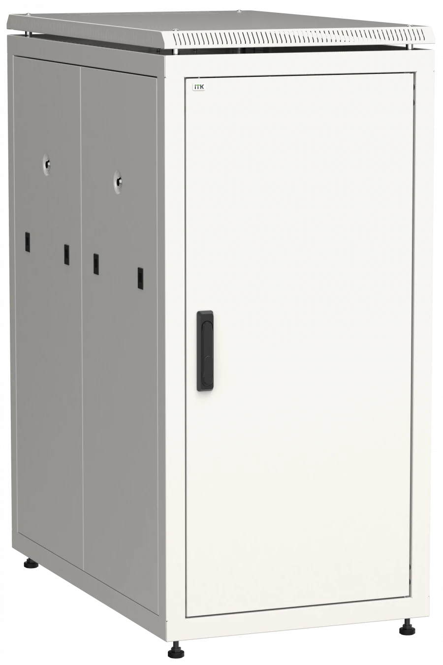 LN35-24U61-M ITK Network cabinet 19" LINEA N 24U 600x1000 mm metal front door grey