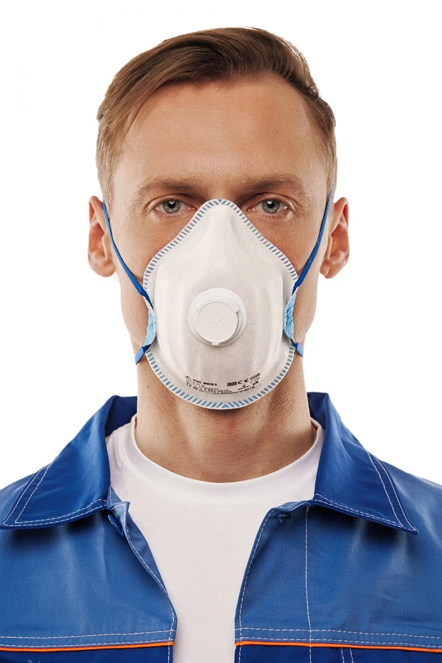 Personal respiratory protection equipment with filtering half-mask: respirator RK 9021 FFP2 R D for protection against aerosols
